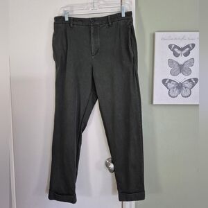 Frank & Oak Tapered, Cuffed Deep Olive Chinos, VGUC, 32 Men's 8-10 Women's